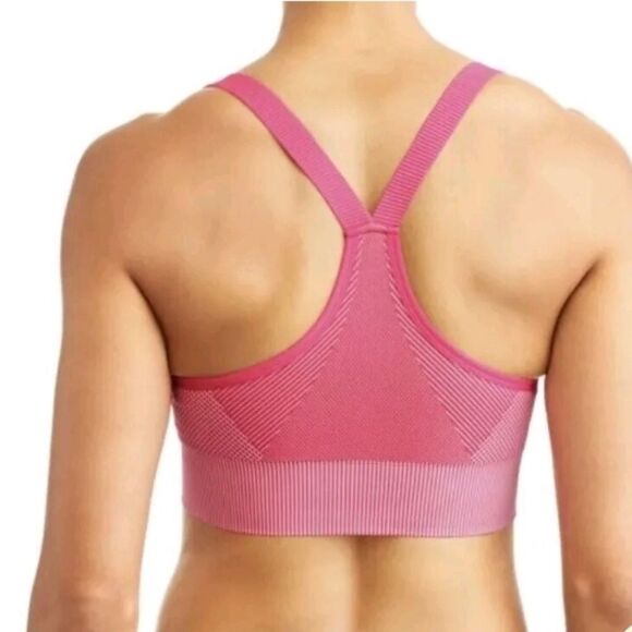 ATHLETIC WORKS Women’s Longline Sports Bra Small Impact Fuchsia - Picture 3 of 6
